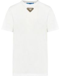 Prada - Logo T-Shirt - Lyst