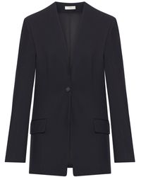 TOTEME - Single-Breasted Wool Blend Blazer - Lyst