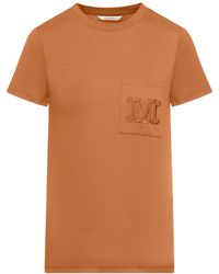 Max Mara - T-shirt in jersey di cotone - Lyst