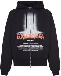 Balenciaga - The Door Oversized Zip Sweatshirt - Lyst