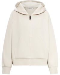 Max Mara - Alma Zip-Up Sweatshirt With Cotton Hood - Lyst