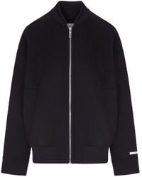 Sportmax - Bomber in double di pura lana - Lyst