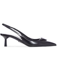 Prada - Brushed Leather Slingback Dãcolletã - Lyst