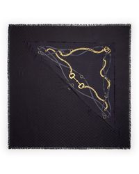 Gucci - Gg Wool Silk Jacquard Cape - Lyst