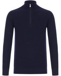 Nome G - Wool Turtleneck Sweater With Zip - Lyst