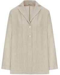 Transit - Single-breasted Linen Jacket - Lyst
