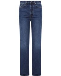 TOTEME - Classic Cut Denim Full Length Dark - Lyst