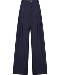 Dries Van Noten - Wide Leg Jeans With Darts - Lyst