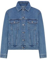 Loewe - Denim Jacket With Anagram - Lyst
