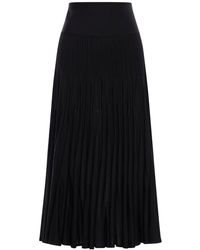 Alaïa - Gonna lunga con pieghe - Lyst