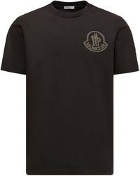 Moncler - T-Shirt Logata - Lyst