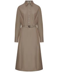 Fendi - Abito in cotone e seta - Lyst