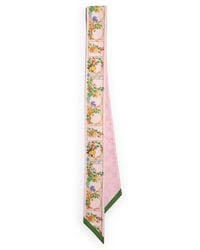 Gucci - Gg Jacquard Silk Twill Printed Ribbon - Lyst