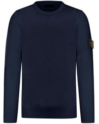 Stone Island - Maglia in cotone con applicazione compass - Lyst