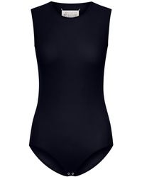 Maison Margiela - Sleeveless Bodysuit In Technical Jersey - Lyst
