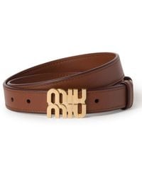 Miu Miu - City Leather Belt - Lyst