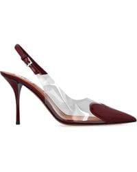 Alaïa - Le Cœur Slingbacks In Patent Calfskin - Lyst