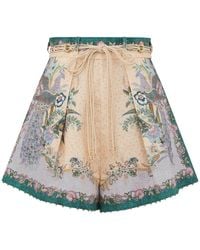 Zimmermann - Shorts Indra Tuck - Lyst