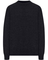 Roberto Collina - Crew Neck Sweater In Melange Effect Wool - Lyst