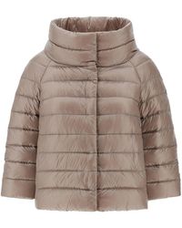Herno - Mini cappa sofia con maniche in nylon ultralight - Lyst