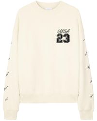 Off-White c/o Virgil Abloh - Skate Crewneck Sweatshirt With 23 Logo - Lyst