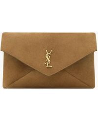 Saint Laurent - Large Cassandre Envelope Clutch - Lyst