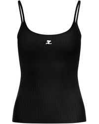 Courreges - Reedition Rib Knit Tank Top - Lyst