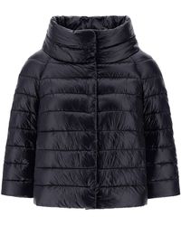 Herno - Mini cappa sofia con maniche in nylon ultralight - Lyst