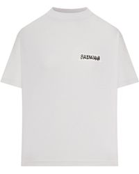 Balenciaga - Medium Fit Masking Tape T-Shirt - Lyst