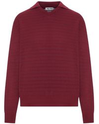 Miu Miu - V-Neck Cotton Sweater - Lyst