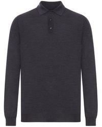 Zanone - Polo in lana fine pettinata - Lyst