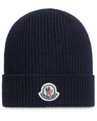 Moncler - Logo Wool Hat - Lyst