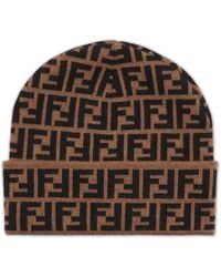 Fendi - Beanie Hat In Wool - Lyst