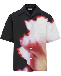 Alexander McQueen - Camicia in cotone stampato - Lyst