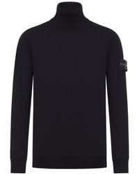 Stone Island - Compass Logo Turtleneck Sweater - Lyst