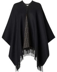 Fendi - Ff Wool And Cashmere Poncho - Lyst