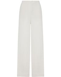 Transit - Palazzo Trousers In Viscose - Lyst