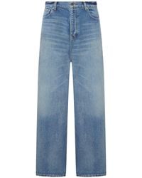 Balenciaga - Dark Organic Denim Baggy Jeans - Lyst