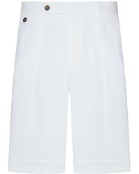 PT Torino - Linen Blend Bermuda Shorts - Lyst