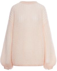 TOTEME - Virgin Wool And Mohair Sweater With Wide Sleeves - Lyst