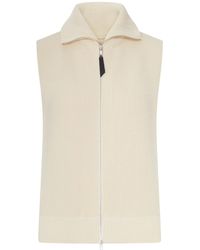 Maison Margiela - Ribbed Knit Zip-Up Vest - Lyst