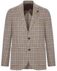 Lardini - Tailored Single-Breasted Wool And Cashmere Blazer - Lyst
