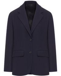 Prada - Single-Breasted Wool Jacket - Lyst