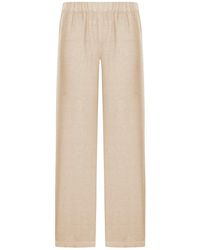 120% Lino - Wide Leg Linen Pants - Lyst