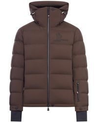 Moncler - Piumino da sci isorno con cappuccio - Lyst