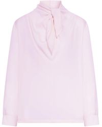Max Mara - Silk Charmeuse Blouse - Lyst