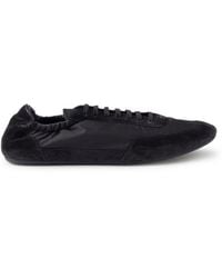 Prada - Sneakers collapse in re-nylon e pelle scamosciata - Lyst