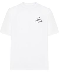 Amiri - T-shirt in cotone con logo ricamato - Lyst