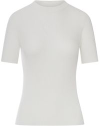 Fendi - Cotton Sweater With Front Logo - Lyst