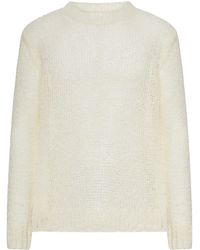 Jil Sander - Perforated Crew Neck Sweater - Lyst